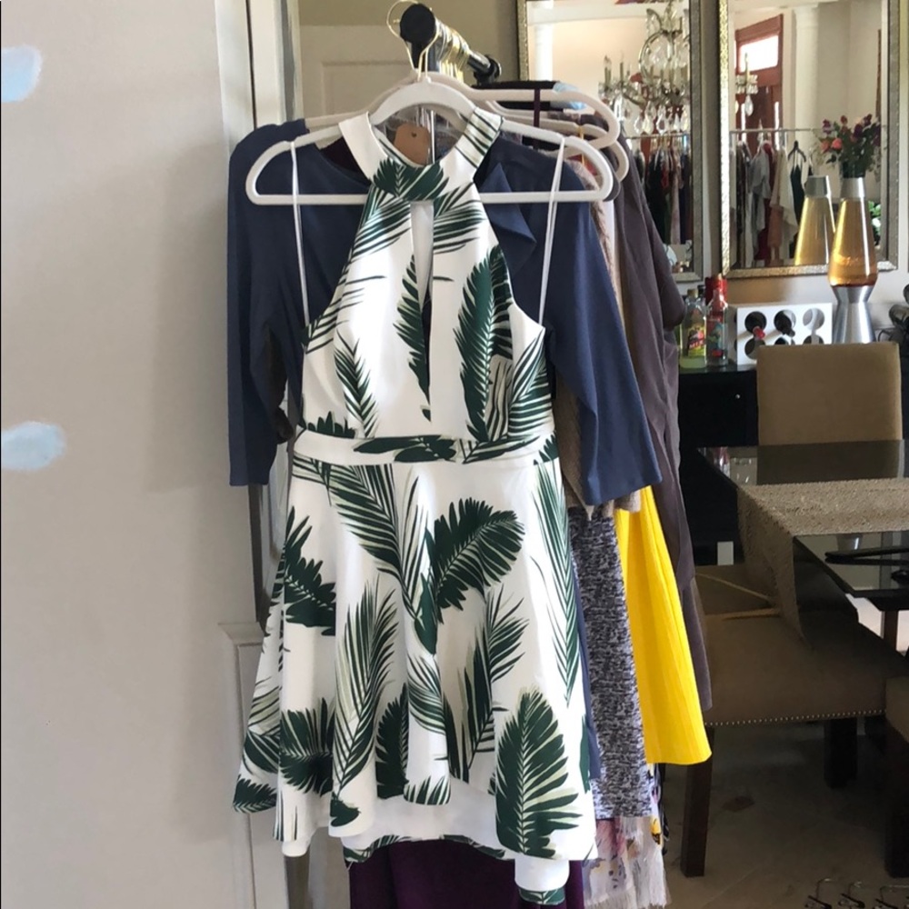 Gorgeous Palm Leaf Dress — lightly worn!